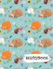 Sketchbook: Baby Deer Fox Bunny Hedgehog Fun Framed Drawing Paper Notebook Cover Image