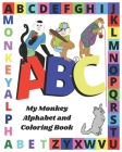 ABC My Monkey Alphabet and Coloring Book Cover Image