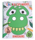 Color & Cut Masks: Dinosaurs: (Origami For Kids, Art books for kids 4 - 8, Boys and Girls Coloring, Creativity and Fine Motor Skills) By Insight Kids Cover Image