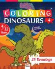 coloring dinosaurs 4 - Night edition: Coloring Book For Children 4 to 12 Years - 25 Drawings - Volume 4 By Dar Beni Mezghana (Editor), Dar Beni Mezghana Cover Image