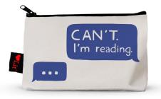 Can't. I'm Reading Pencil Pouch (Lovelit) By Gibbs Smith (Created by) Cover Image