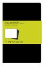 Moleskine Cahier Journal (Set of 3), Extra Large, Plain, Black, Soft Cover (7.5 x 10) (Cahier Journals) By Moleskine Cover Image