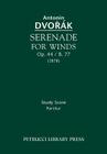 Serenade for Winds, Op.44 / B.77: Study score By Antonin Dvorak, Frantisek Bartos (Editor) Cover Image