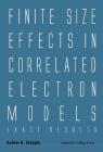 Finite Size Effects in Correlated Electron Models: Exact Results By Andrei Zvyagin Cover Image