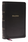 KJV Large Print Single-Column Bible, Personal Size with End-Of-Verse Cross References, Black Leathersoft, Red Letter, Comfort Print: King James Versio By Thomas Nelson Cover Image