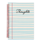 Thoughts 6 x 8 Wire-O Journal By Galison Cover Image