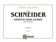 Complete Pedal Studies, Op. 48 and 67: Comb Bound Book (Kalmus Edition) By Julius Schneider (Composer) Cover Image