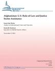 Afghanistan: U.S. Rule of Law and Justice Sector Assistance By Kenneth Katzman, Liana Sun Wyler Cover Image
