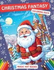 Christmas Fantasy Coloring Book Cover Image