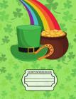 Lucky Irish Pot of Gold, Composition Notebook, 5x5 Quad Rule Graph Paper: 101 Sheets / 202 Pages, 7.44 X 9.69 Cover Image