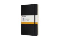 Moleskine Notebook, Expanded Large, Ruled, Black, Soft Cover (5 x 8.25) Cover Image