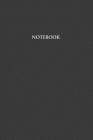 Notebook: Dot Grid Notebook - Medium (6 x 9 inches) - 110 Numbered Pages - Black Softcover By Great Lines Cover Image