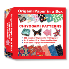 Origami Paper in a Box - Chiyogami Patterns: 200 Sheets of Tuttle Origami Paper: 6x6 Inch Origami Paper Printed with 12 Different Patterns: 32-Page In By Tuttle Publishing (Editor) Cover Image