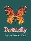 Butterfly Coloring Book for Adults: Adult Coloring Book Wonderful Butterflies and Flowers Stress Relieving Designs By Crown Color Press Cover Image