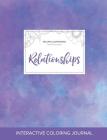 Adult Coloring Journal: Relationships (Sea Life Illustrations, Purple Mist) Cover Image
