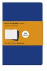 Moleskine Cahier Journal (Set of 3), Large, Ruled, Indigo Blue, Soft Cover (5 x 8.25) (Cahier Journals) Cover Image