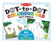 ABC - 123 Dot-To-Dot Coloring Pad - Wild Animals Cover Image