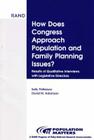 How Does Congress Approach Family Planning Issues?: Results of Qualitative Interviews with Legislative Directors Cover Image