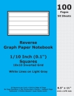 Reverse Graph Paper Notebook: 0.1 Inch (1/10 in) Squares; 8.5