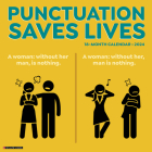 Punctuation Saves Lives 2024 12 X 12 Wall Calendar By Willow Creek Press Cover Image