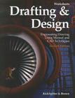 Drafting & Design Worksheets: Engineering Drawing Using Manual and CAD Techniques By Clois E. Kicklighter, Walter C. Brown Cover Image