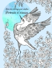 Livre de coloriage pour adultes Portraits d'oiseaux Cover Image