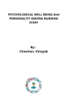 PSYCHOLOGICAL WELL BEING And PERSONALITY AMONG NURSING STAFF By Chauhan Vinayak Cover Image