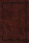 ESV Large Print Compact Bible (Trutone, Mahogany, Border Design)  Cover Image