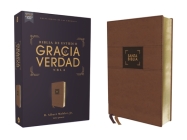 Nbla Biblia de Estudio Gracia Y Verdad, Leathersoft, Café, Interior a DOS Colores Cover Image