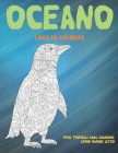 Oceano - Libro da colorare - Pesci tropicali, Rana, Granchio, Leone marino, altro Cover Image