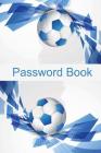 Password Book: Blue Football Background Cover Image