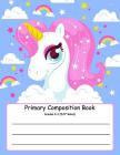 Primary Composition Book: Primary Composition Notebook K-2. Picture Space And Dashed Midline, Primary Composition Notebook, Composition Notebook Cover Image