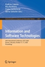 Information and Software Technologies: 26th International Conference, Icist 2020, Kaunas, Lithuania, October 15-17, 2020, Proceedings (Communications in Computer and Information Science #1283) By Audrius Lopata (Editor), Rita Butkiene (Editor), Daina Gudoniene (Editor) Cover Image