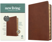 NLT Thinline Center-Column Reference Bible, Filament-Enabled Edition (Leatherlike, Rustic Brown, Indexed, Red Letter) Cover Image