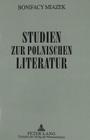 Studien Zur Polnischen Literatur Cover Image