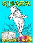 Shark Coloring Book: 35 Cute, Unique Sea shark coloring pages - Ocean shark coloring book Cover Image
