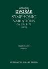 Symphonic Variations, Op.78 / B.70: Study Score Cover Image