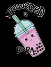 Powered by Boba: Cute Kawaii Bubble Tea Notebook By Perkyfox Notebooks Cover Image