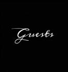 Guests Black Hardcover Guest Book Blank No Lines 64 Pages Keepsake Memory Book Sign In Registry for Visitors Comments Wedding Birthday Anniversary Chr Cover Image