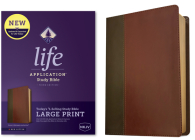 NKJV Life Application Study Bible, Third Edition, Large Print (Leatherlike, Brown/Mahogany, Red Letter) By Tyndale (Created by) Cover Image
