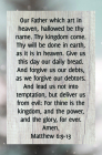 The Lord's Prayer Bulletin (Pkg 100) General Worship Cover Image