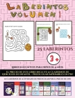 Libros educativos para niños de 4 años (Laberintos - Volumen 1): (25 fichas imprimibles con laberintos a todo color para niños de preescolar/infantil) Cover Image