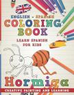 Coloring Book: English - Spanish I Learn Spanish for Kids I Creative Painting and Learning. (Learn Languages #3) Cover Image
