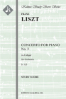 Piano Concerto No.2, S.125: Study score By Franz Liszt (Composer), Bernhard Stavenhagen Cover Image