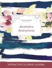 Adult Coloring Journal: Alcoholics Anonymous (Turtle Illustrations, Nautical Floral) Cover Image