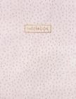 Notebook: Pink White Ostrich Skin Style - Embossed Style Lettering - Softcover - 150 College-ruled Pages - 8.5 x 11 size By Shady Grove Notebooks Cover Image