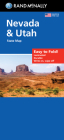 Rand McNally Easy to Fold: Nevada & Utah State Laminated Map By Rand McNally Cover Image