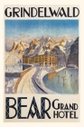 Vintage Journal Grindelwald Bear Grand Hotel Cover Image