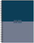 Blue Duotone Academic 2023-24 6.5 X 8.5 Softcover Weekly Planner By Willow Creek Press Cover Image
