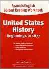 Spanish/English Guided Reading Workbook: Beginnings to 1877 (United States History) Cover Image